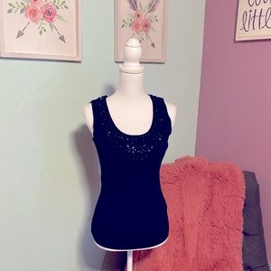 Ruby Rd. Embellished Tank Top